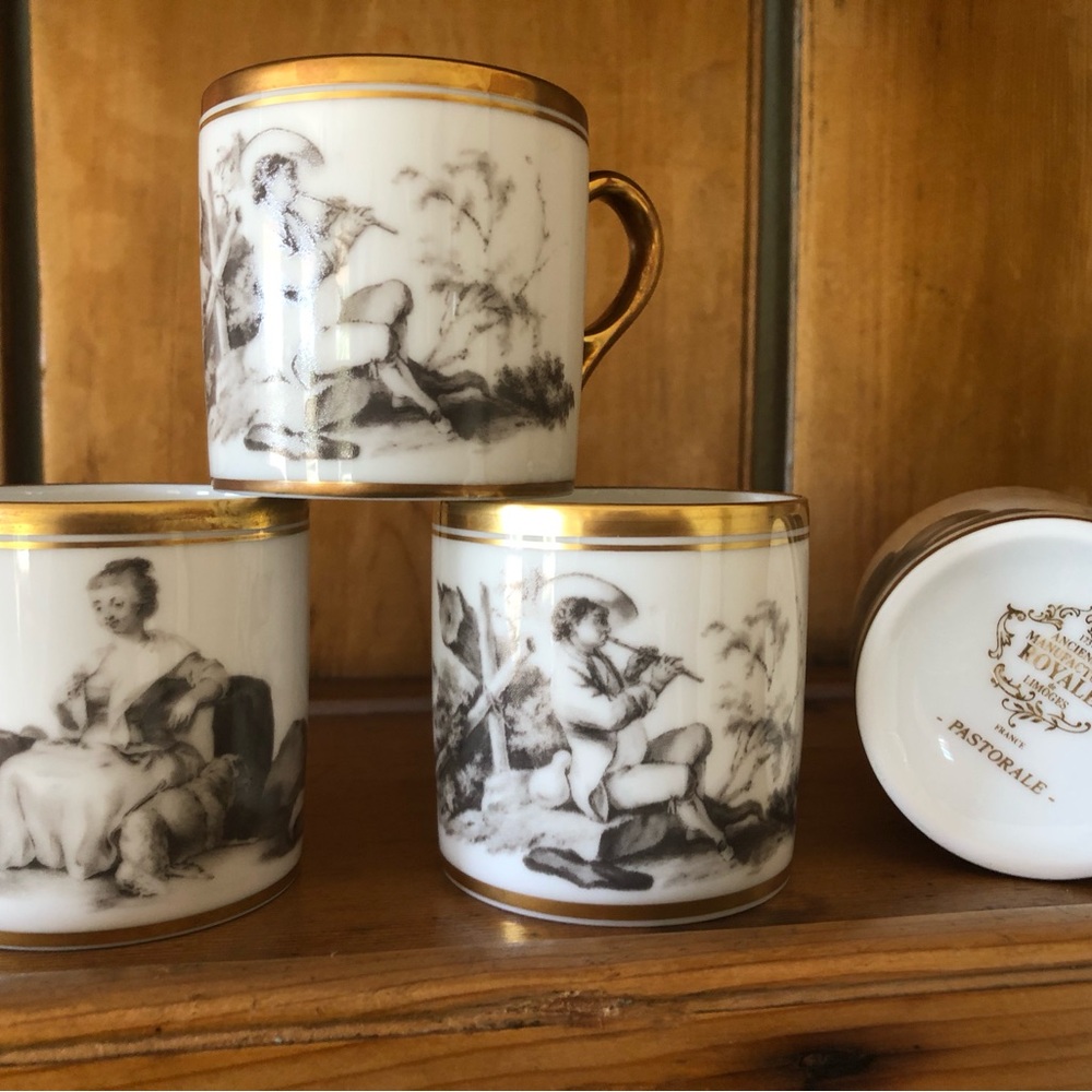 Very rare! Ancienne Manufacture Royal de Limoges “Pastorale” pattern. - Picture 10 of 10